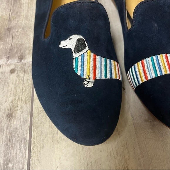 NWOB Talbots Ryan Embroidered Suede Loafers Size 8.5 - Picture 9 of 12